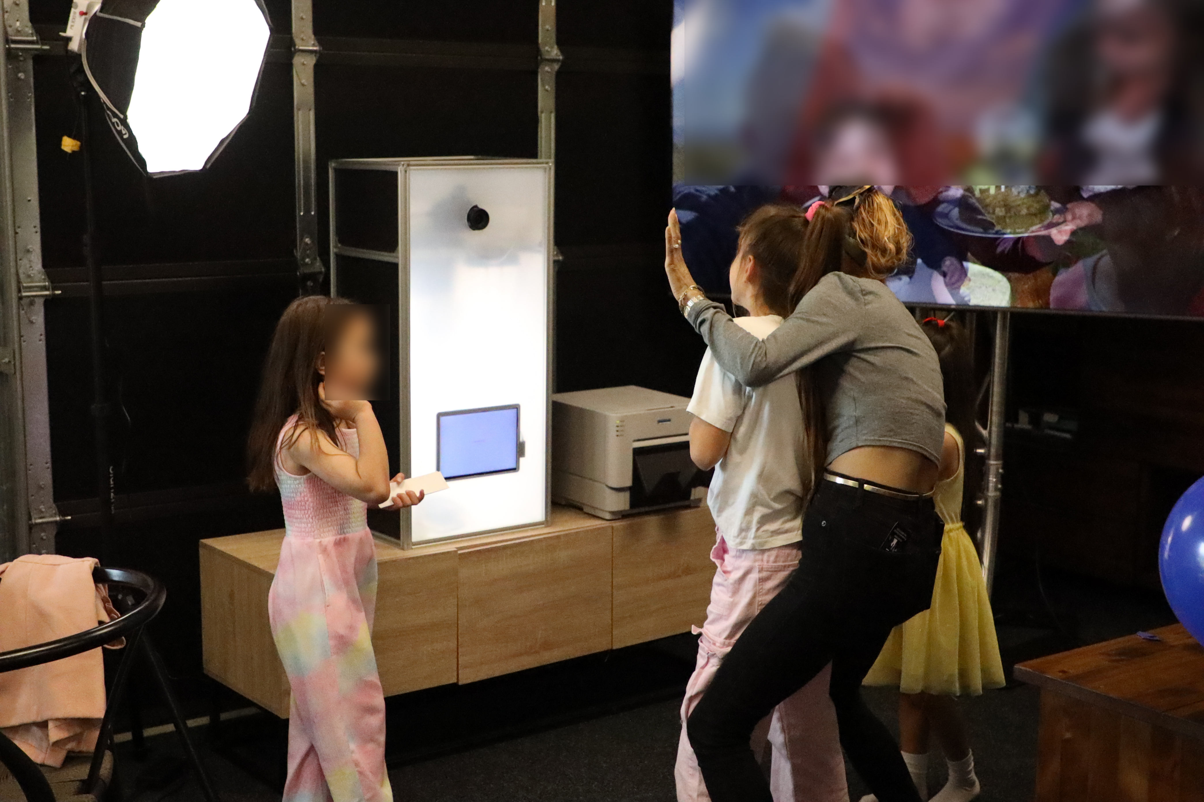 H7 photo booth setup for a wedding in Christchurch New Zealand